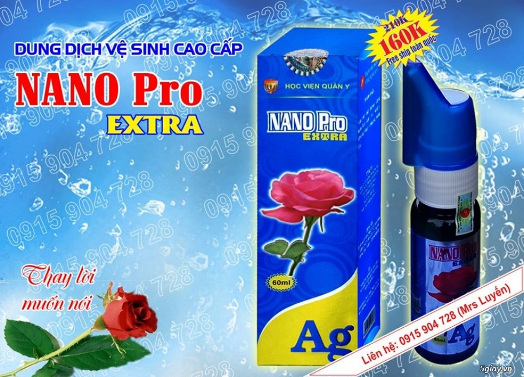 Dung dịch vệ sinh Nano Pro Extra giá 160K