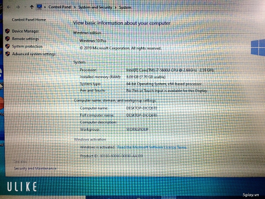IBM ThinkPad X250 Intel Core i7 5300U/Ram 8G/SSD INTEL 180G - 4