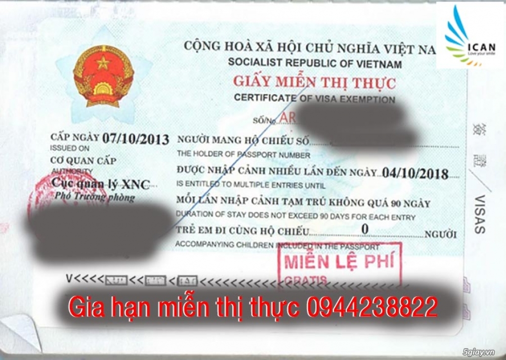 Gia hạn visa việt nam tại TPHCM-Quận 7