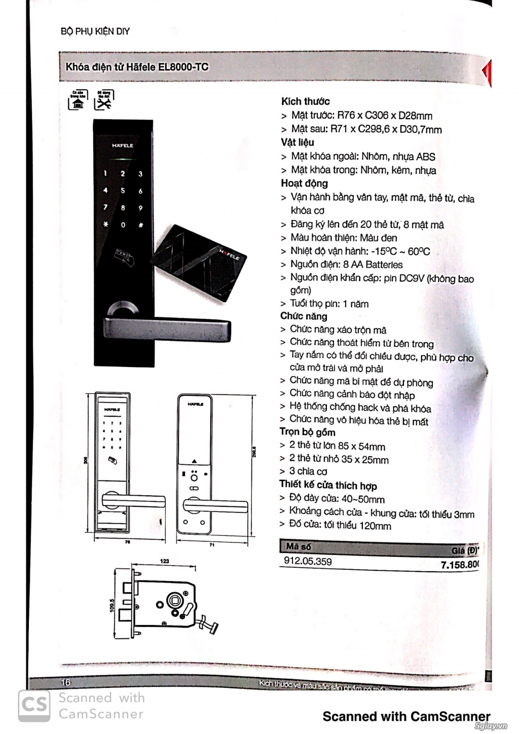 Khóa điện tử Hafele & NewNeo - 2