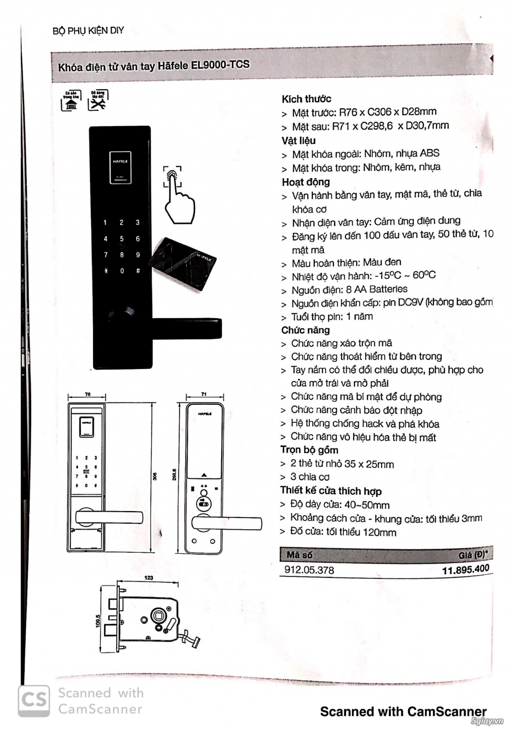 Khóa điện tử Hafele & NewNeo - 4