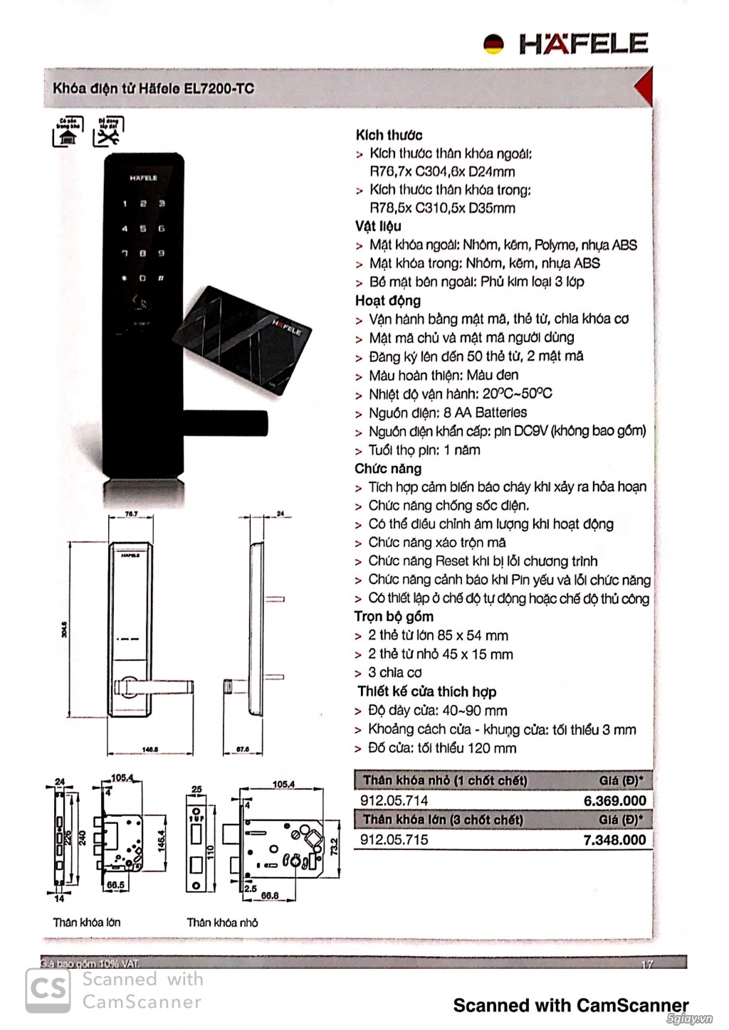 Khóa điện tử Hafele & NewNeo - 5
