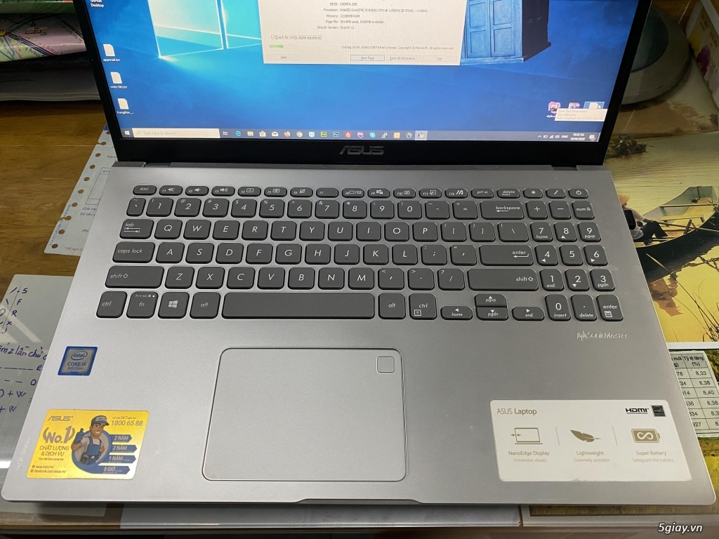 Laptop Asus X509FA-EJ103T/i5-8265U/Ram12G/512SSD M2 - 4