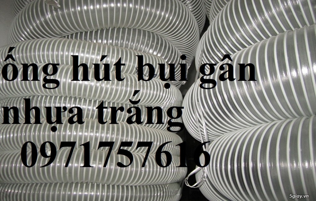 Bán ống hút bụi ,ống gió bụi gân nhựa - 3