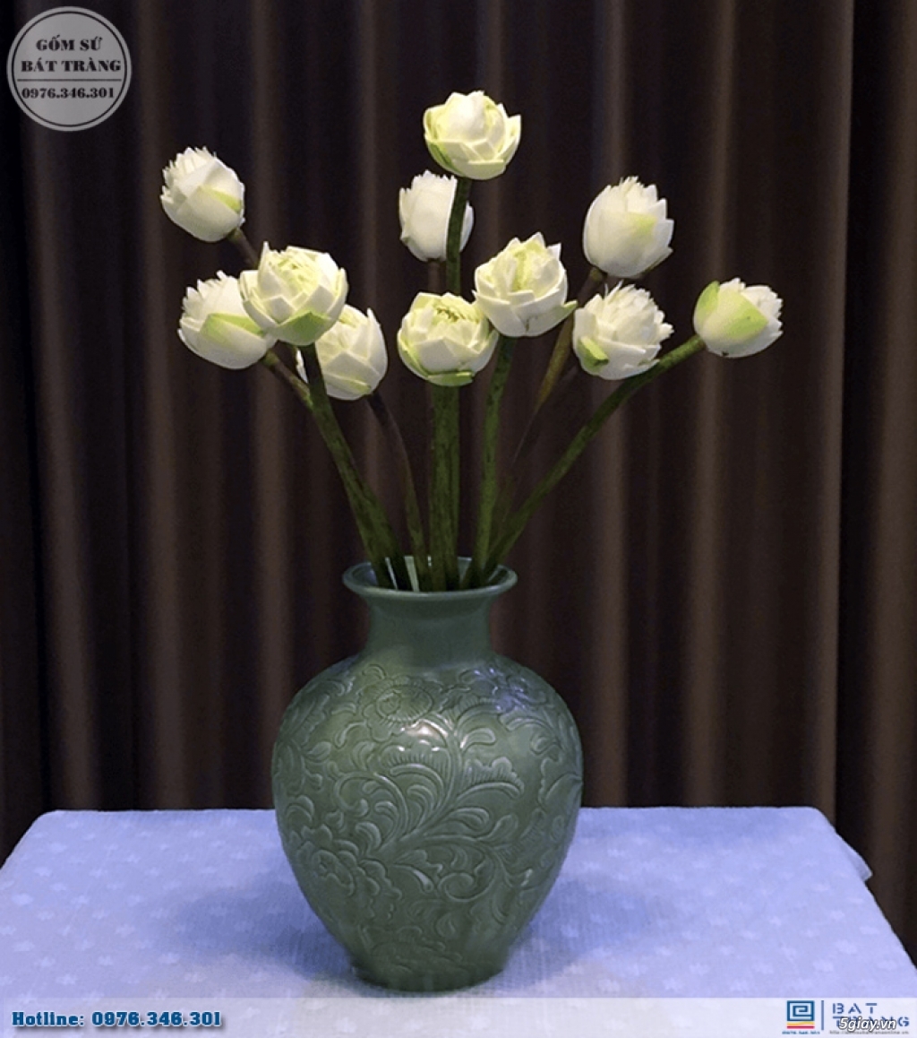 Lựa chọn lọ cắm hoa loa kèn tuyệt đẹp bằng gốm sứ Bát Tràng - 13