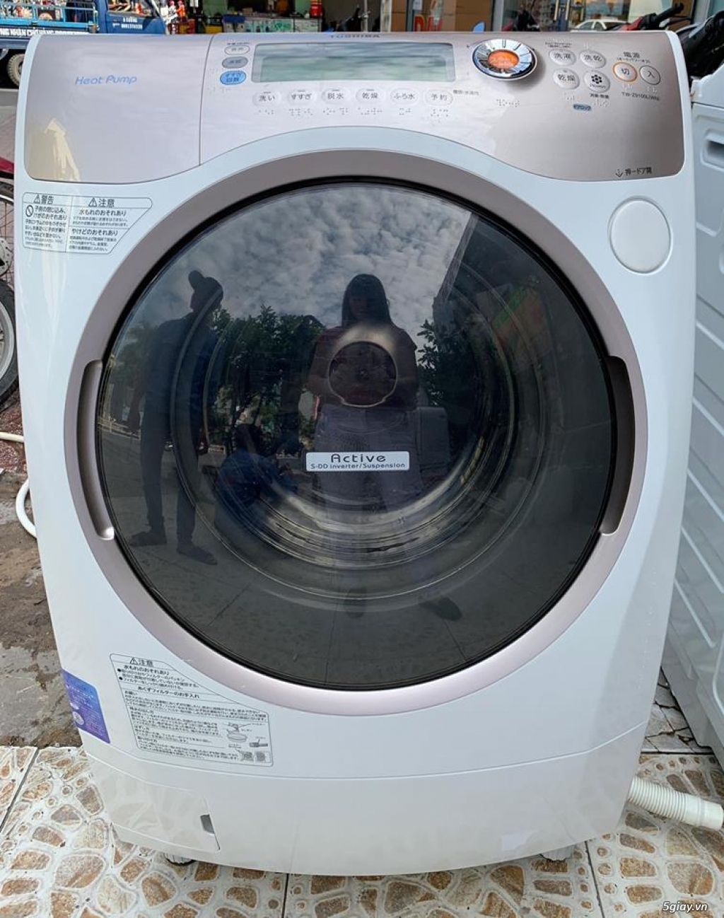 Máy giặt nội địa TOSHIBA TW-Z9100L đời 2011 giặt 9kg sấy, sấy Block