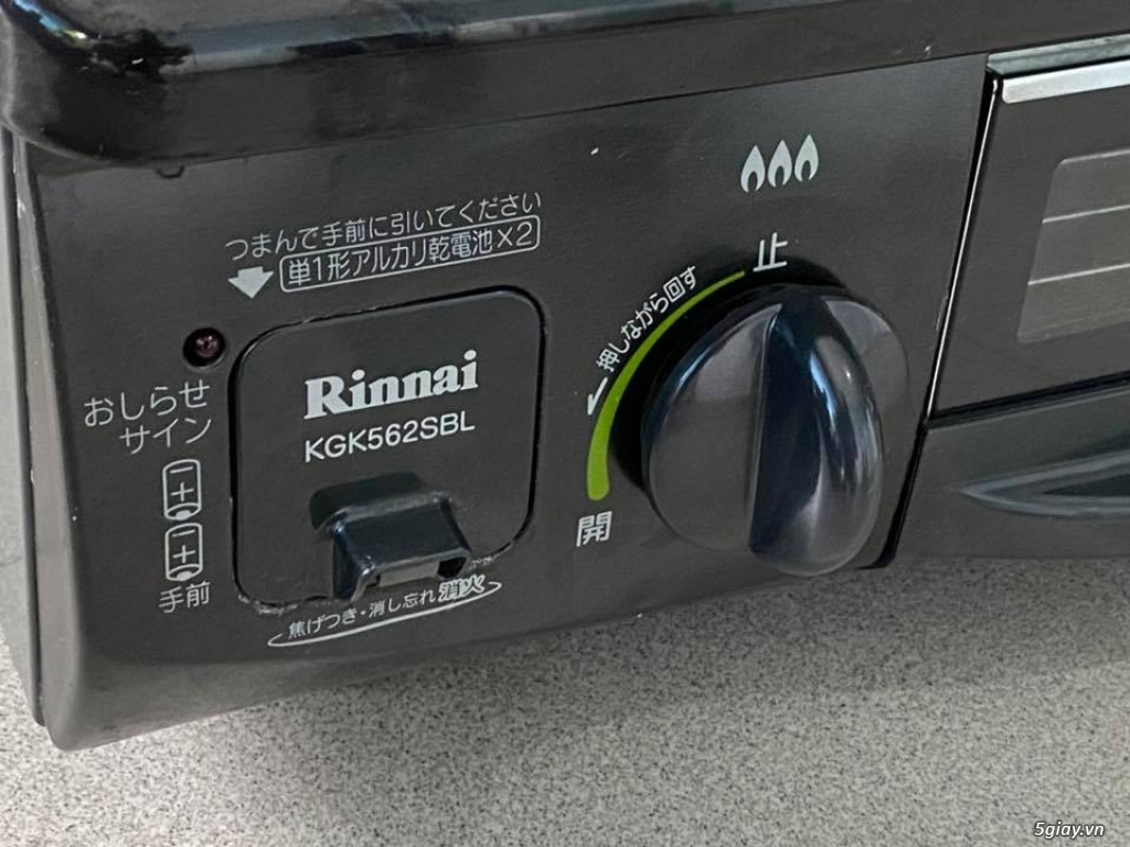 Bếp Gas RINNAI RT31NHS-L sx 2015 màu đen, gồm 2 bếp gas và 1 lò nướng - 3