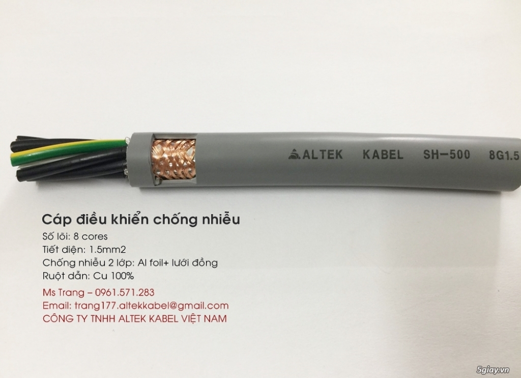 Cáp điều khiển 8cores- cáp tín hiệu 4pair20awg
