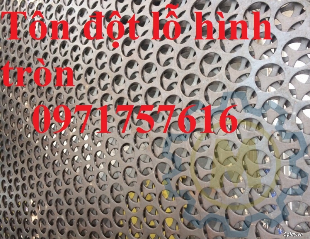 Tôn đột lỗ-tôn đột lỗ tròn,lỗ lục giác ,lỗ xuyên hoa... - 4