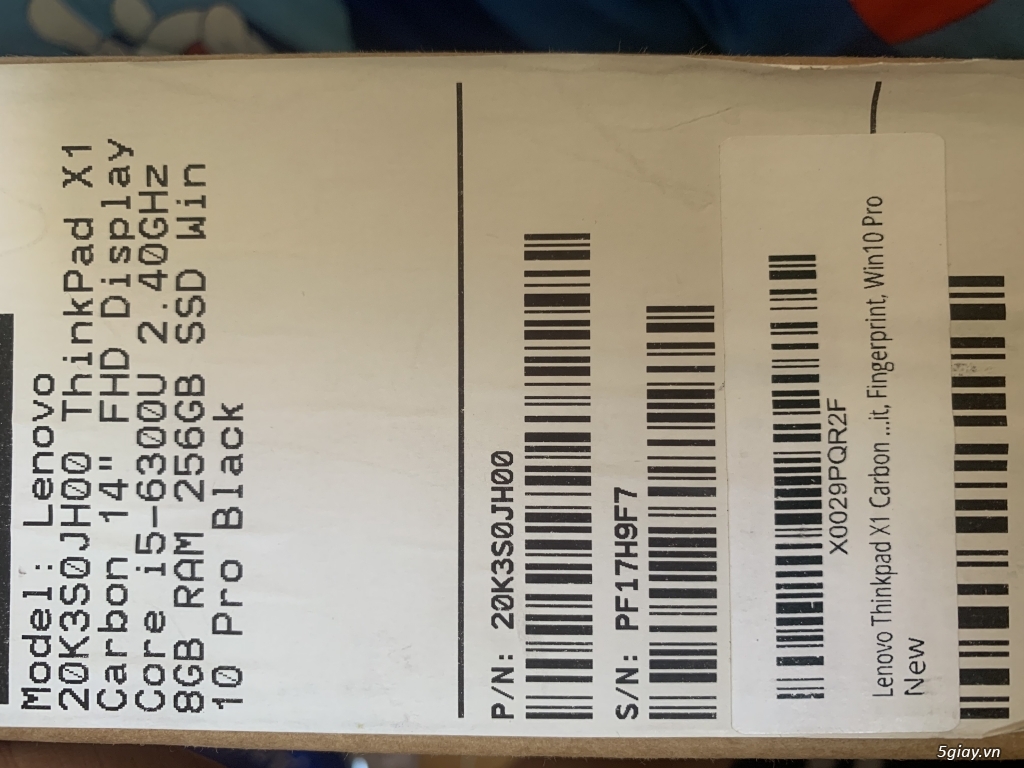THINKPAD X1 CARBON GEN 5 MỚI MUA Ở THINKPRO - 1