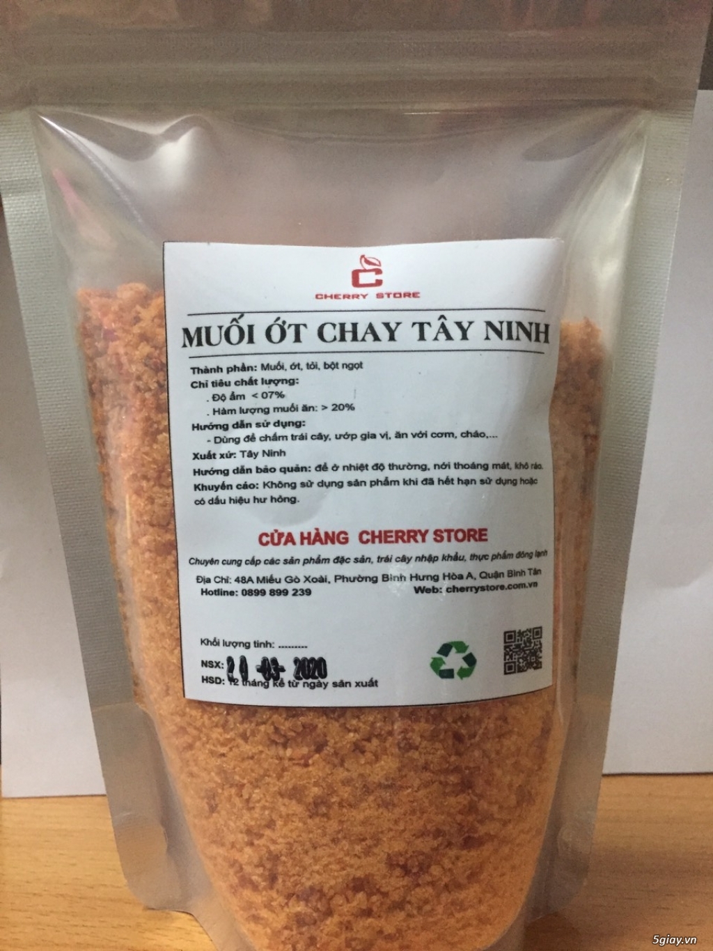 Muối ớt Tây Ninh – 0.5kg