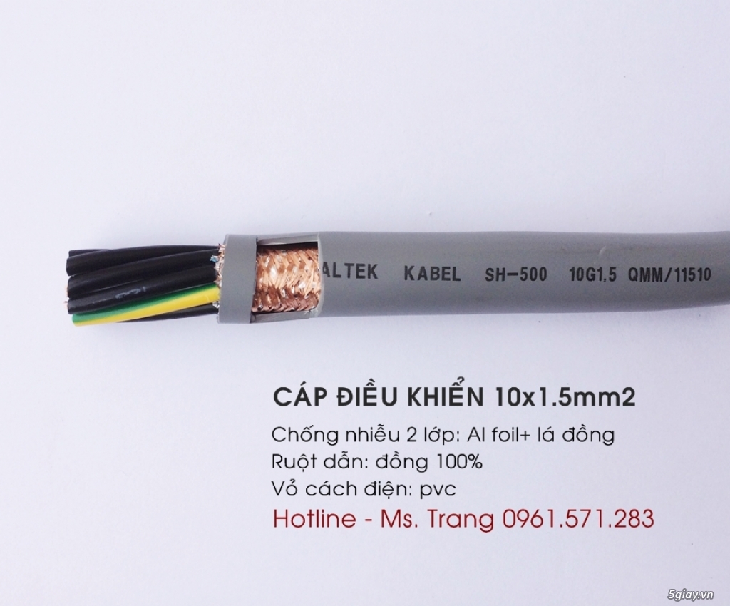 Cáp điều khiển Altek Kabel control cable 16cores 1.5sqmm