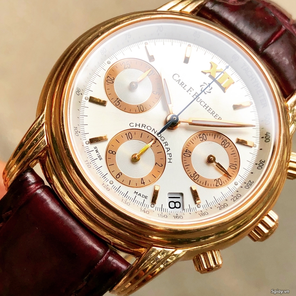 Bucherer vỏ vàng đúc 18k - 4