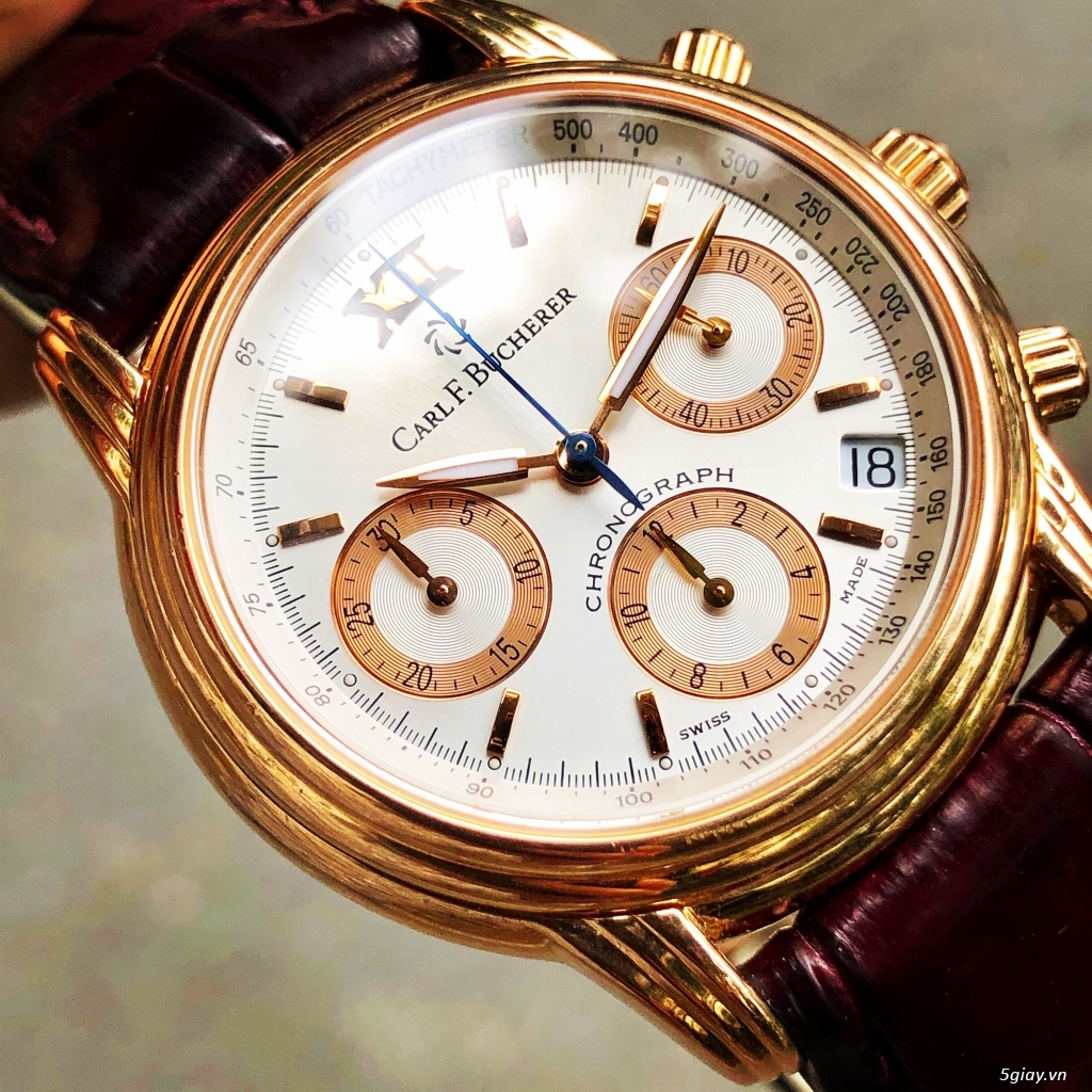 Bucherer vỏ vàng đúc 18k - 7