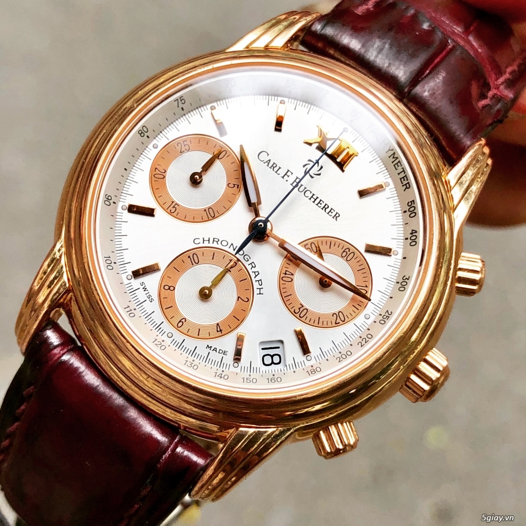 Bucherer vỏ vàng đúc 18k - 5