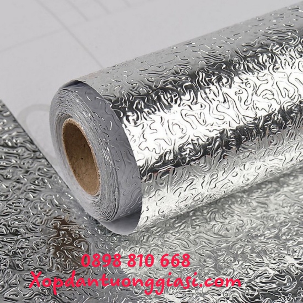 Giấy dán bếp tráng nhôm (giấy bạc dán bếp, decal bạc dán bếp) giá rẻ - 4