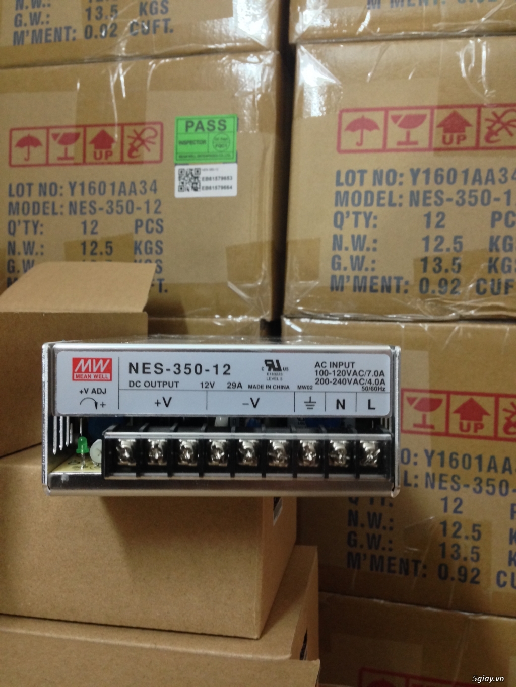 xã hàng bộ nguồn MEAN WELL NES-350-12 (12V/30A ) chính hãng - 3