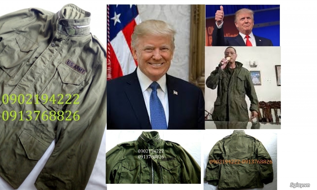 Bán áo khoác lính mỹ M65 philaket - áo field - áo jacket 1965 - 2