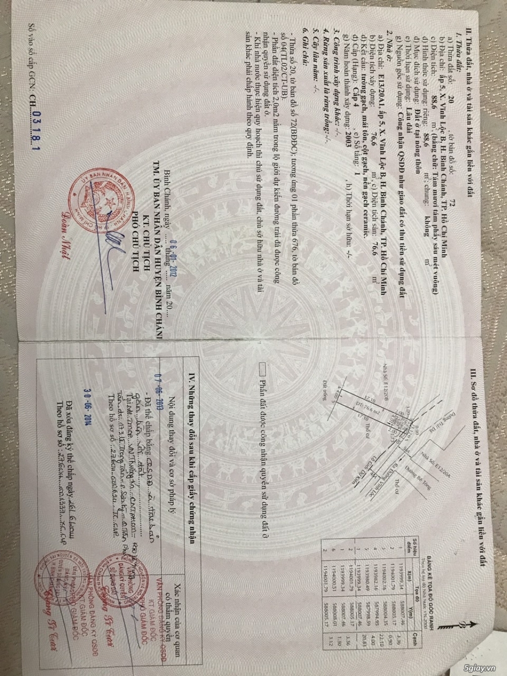 Bán nhà Cấp 4.  vĩnh lộc B