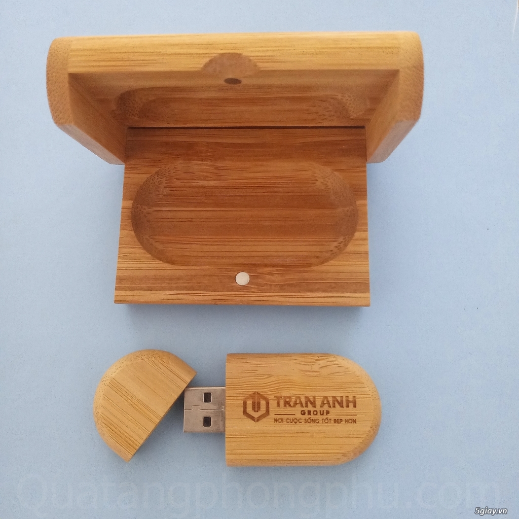 Nguyên bộ USB gỗ khắc tên giá rẻ - 2