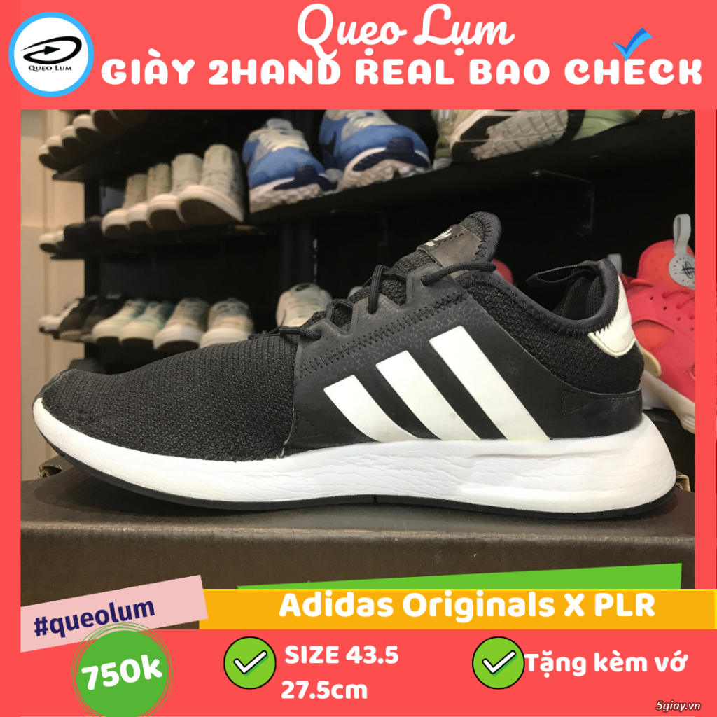 Giày 2hand real Adidas Originals X PLR đen92 43.5 27.5 - 2