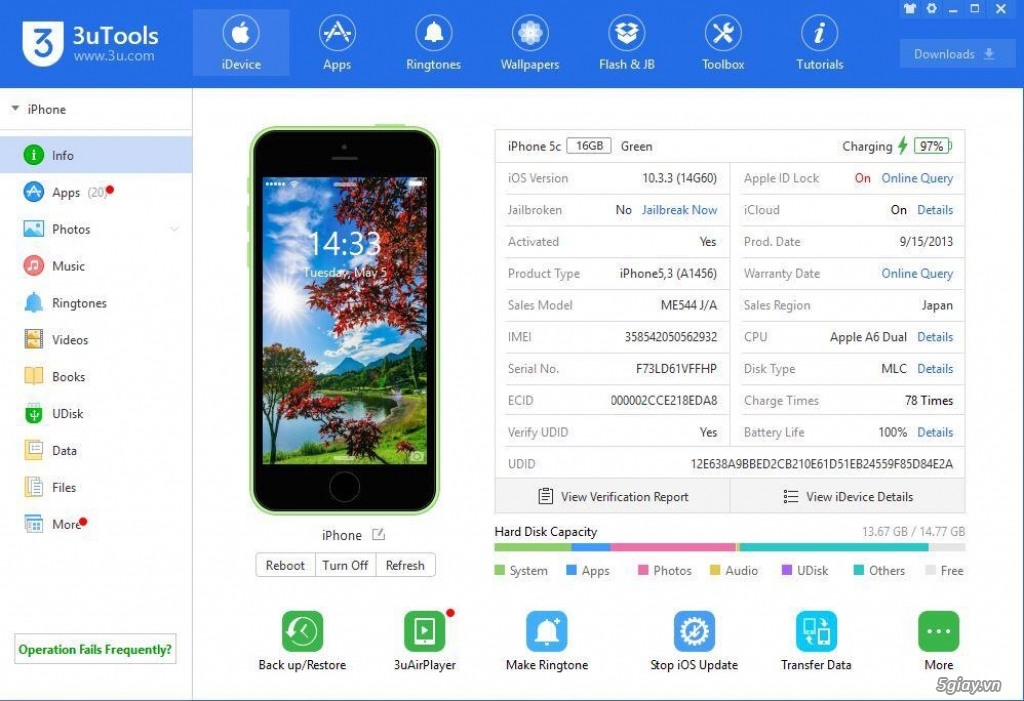 Cần bán: IPhone 5C 16Gb
