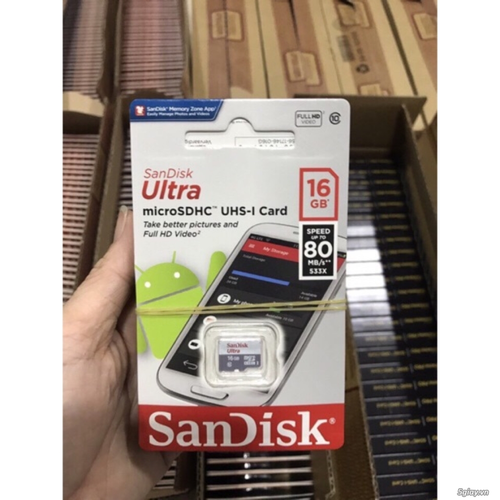 Thẻ nhớ sandisk 16gb 80mb/s