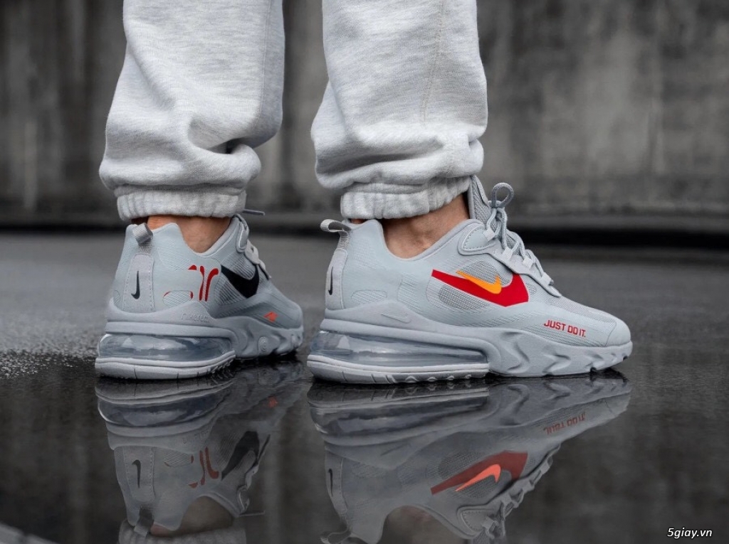 Giaỳ NIKE AIRMAX  REACT 270 Just Do It Grey - 4