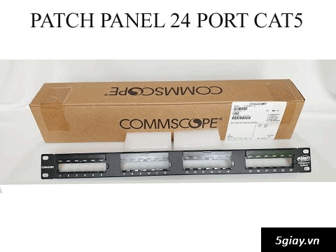 PATCH PANEL COMMSCOPE/AMP CAT5E 24 PORT