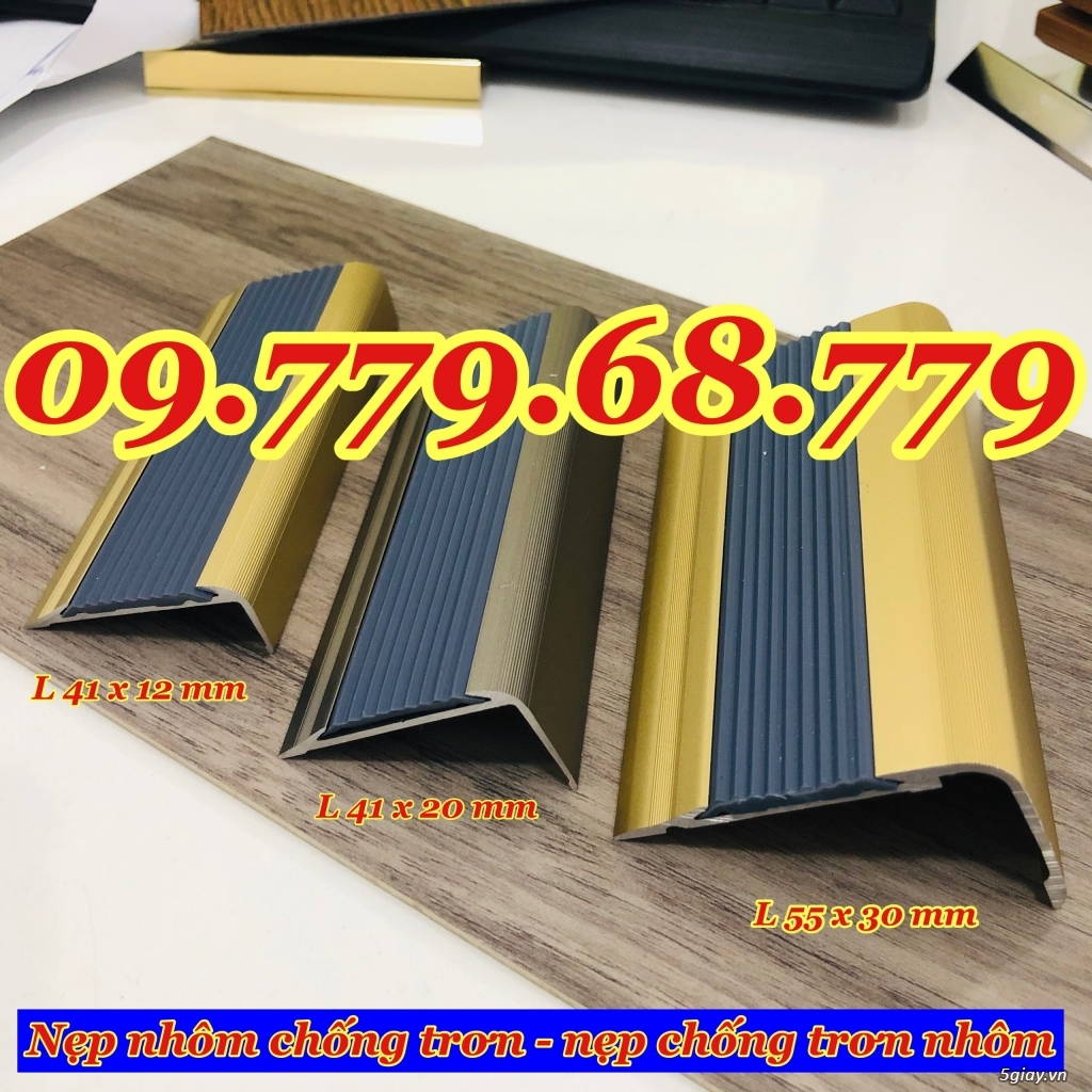 NẸP NHÔM CHỐNG TRƠN CẦU THANG - NẸP CHỐNG TRƠN MŨI BẬC - 6