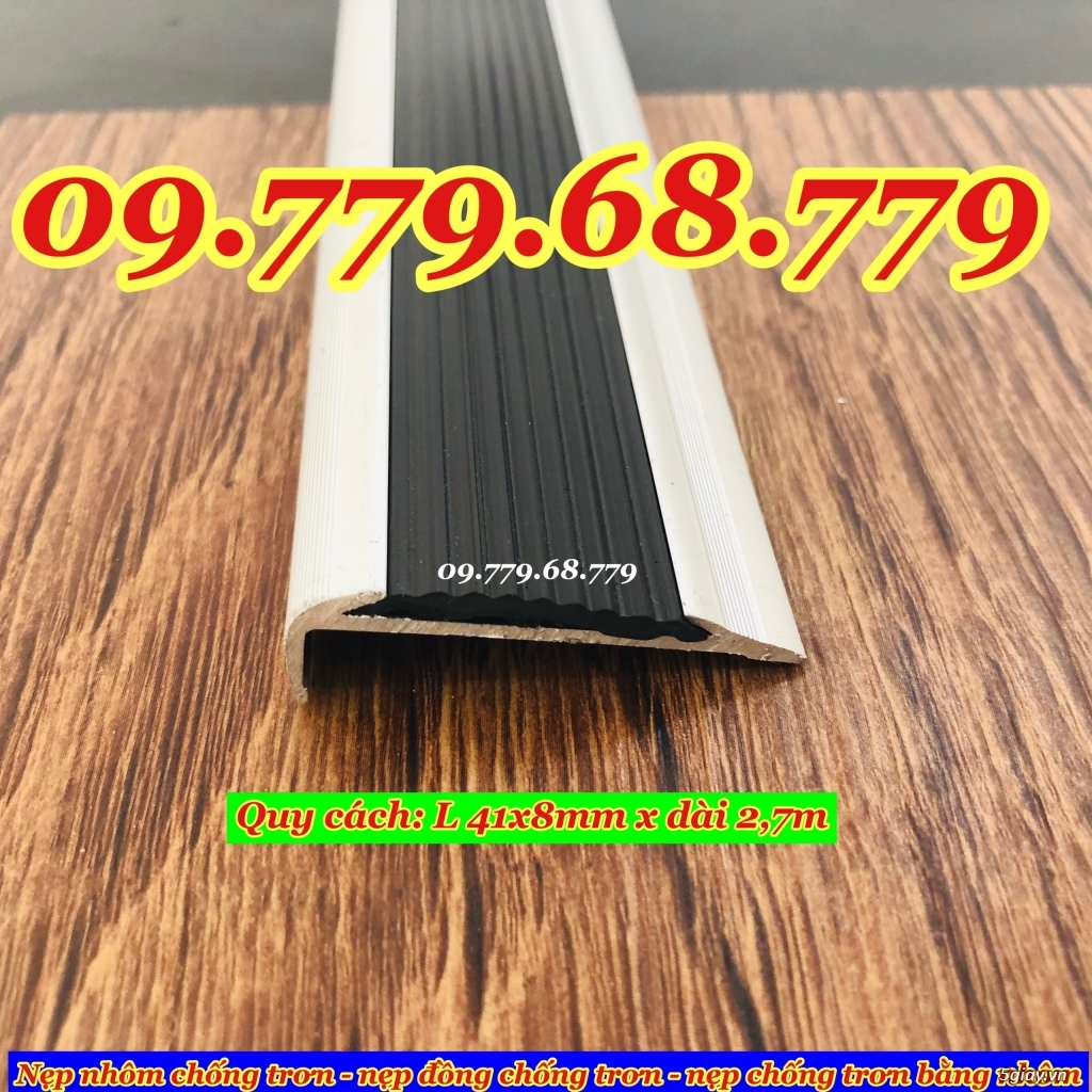 NẸP NHÔM CHỐNG TRƠN CẦU THANG - NẸP CHỐNG TRƠN MŨI BẬC - 7