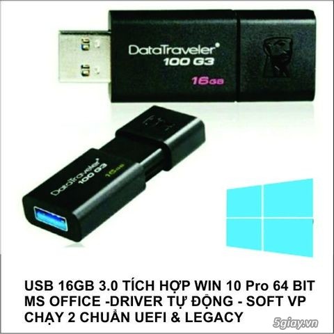USB  Cài Đặt Setup Windows 7, 8, WIN 10 Pro & FULL Soft - SHIP CODE - 4