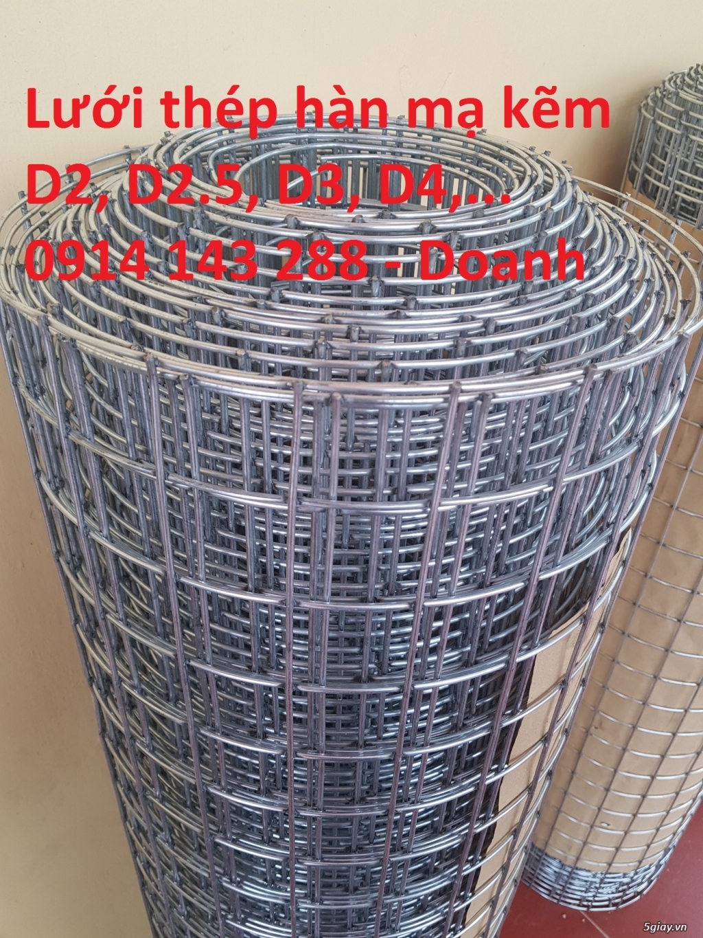 Lưới thép hàn ô vuông mạ kẽm sợi 2.5mm giá sản xuất  - 0914 143 288 - 6