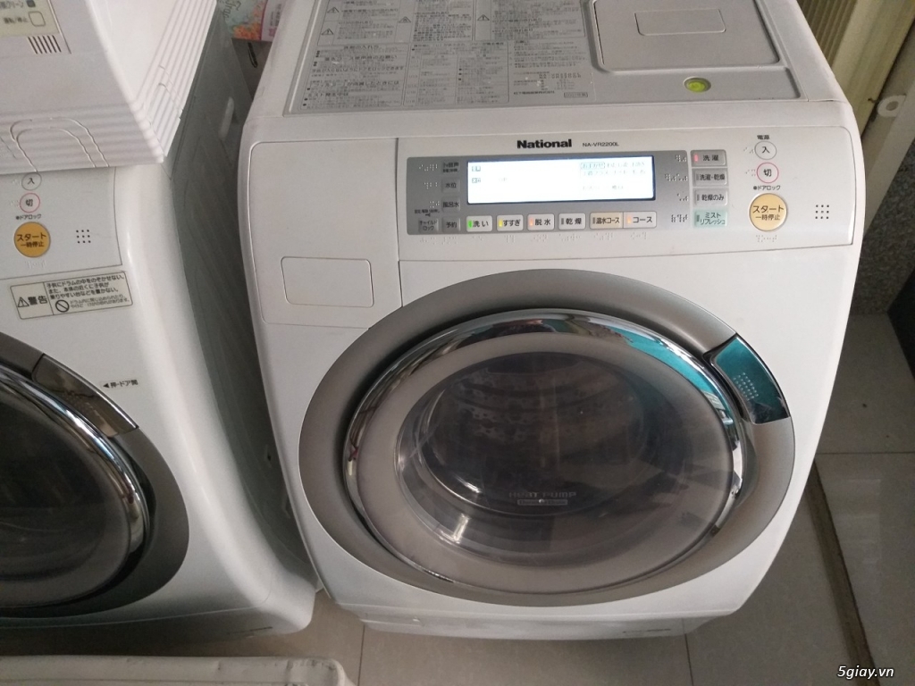 máy giặt NATIONAL NA-VR2200 hàng nội địa nhật giặt 9kg sấy 6kg