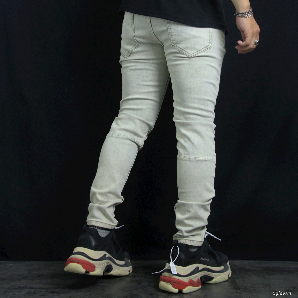 Quần Jeans Nam Grey Skinny chất Denim - 2