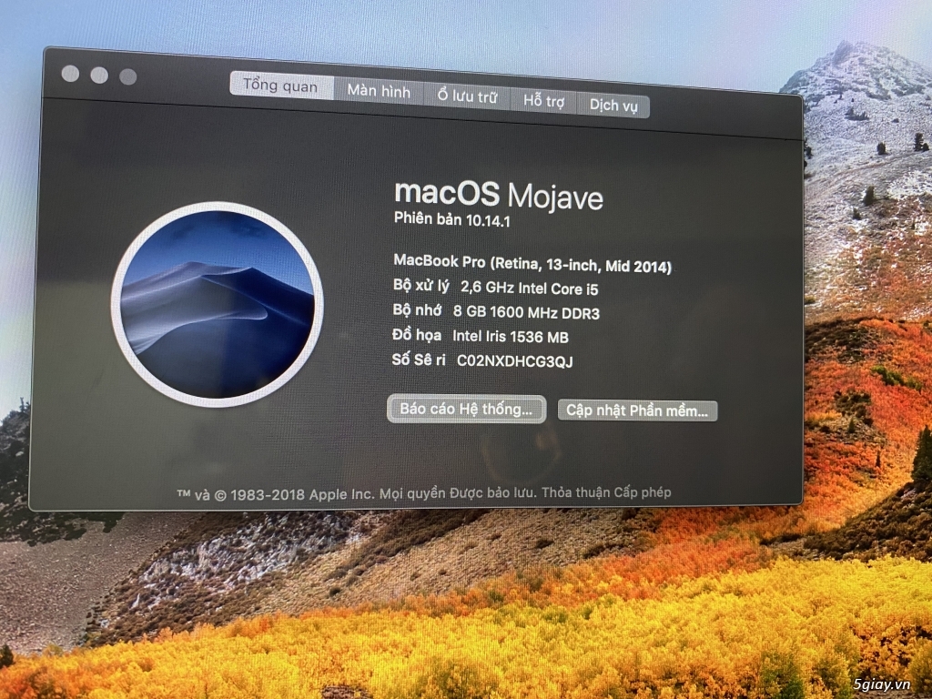 Mac pro 2014 13 inch mới mua vài tháng ít dùng - 4