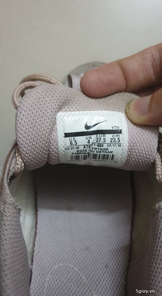 Cần bán : Giày Nike Air Max, 2tr, size 6.5,nữ màu hồng, likenew 99,9% - 1