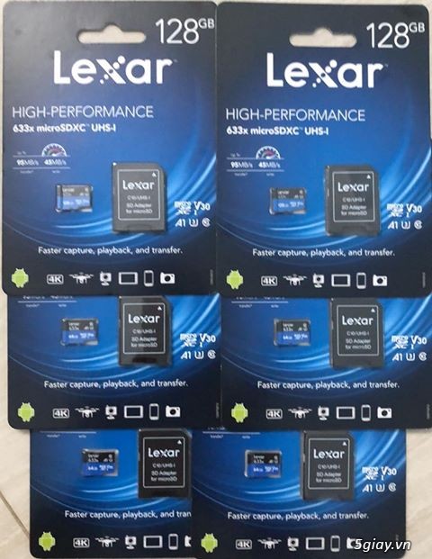 Thẻ nhớ Micro Lexar quay 4K giá rẻ cho Flycam Gopro, DJI, Mavic, Phant - 3