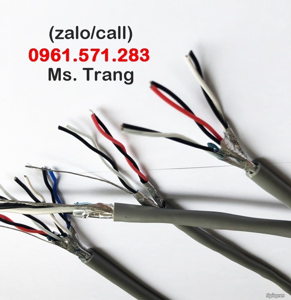 Cáp tín hiệu vặn xoắn 1pr18awg, 2pr18awg, 3pr18awg, 4pr18awg