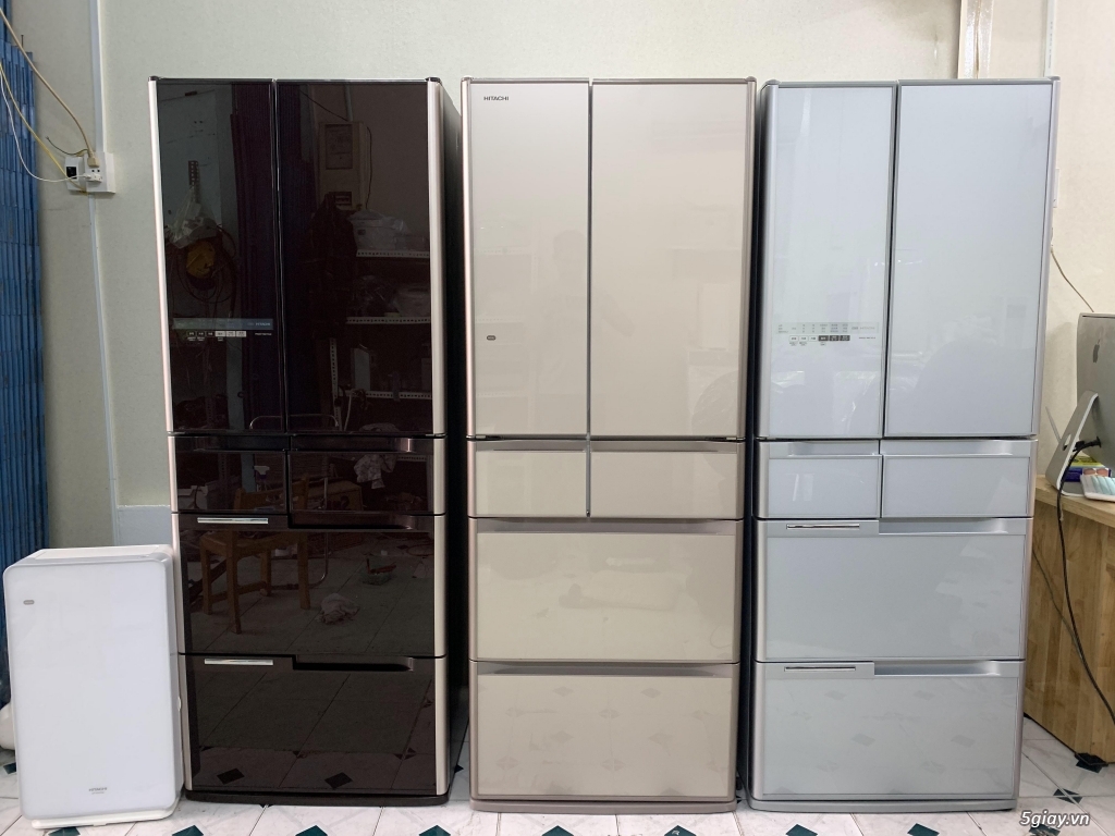 Tủ lạnh Hitachi 2013 mặt gương nội địa mới 99%