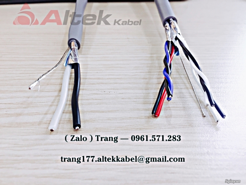 Cáp tín hiệu vặn xoắn 1pr18awg, 2pr18awg, 3pr18awg, 4pr18awg - 1