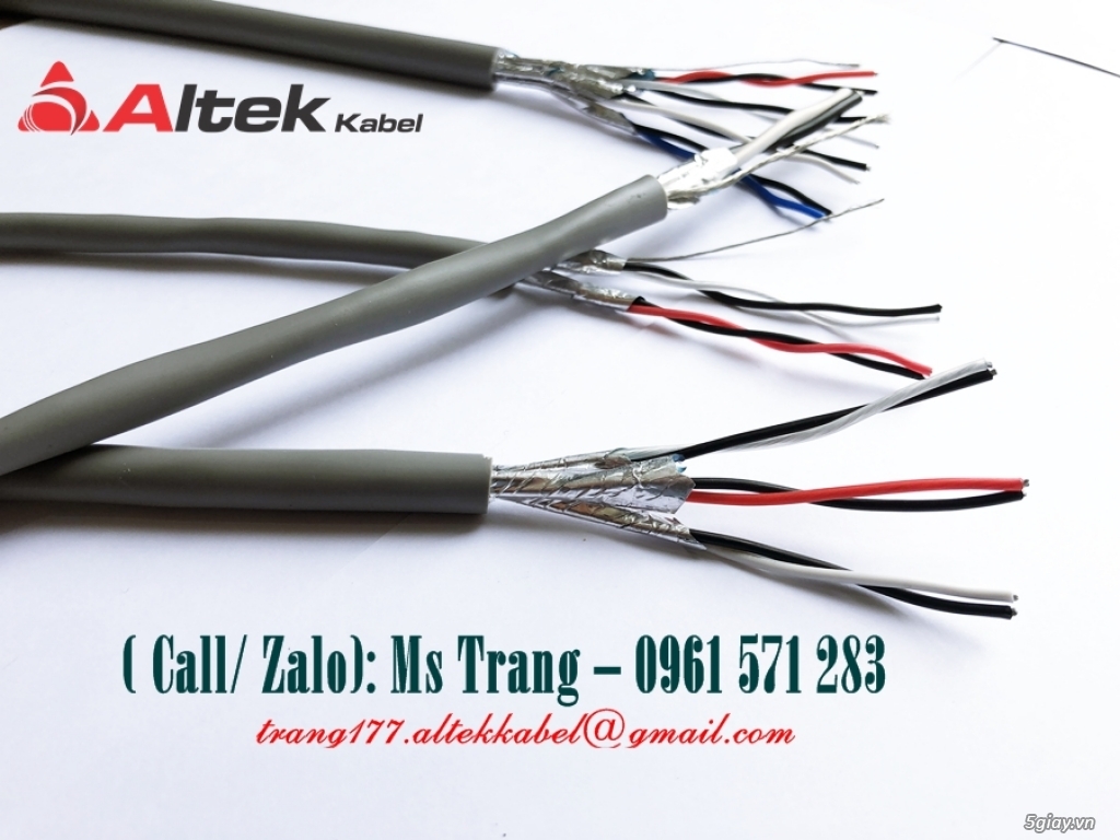 Cáp tín hiệu vặn xoắn 1pr18awg, 2pr18awg, 3pr18awg, 4pr18awg - 2