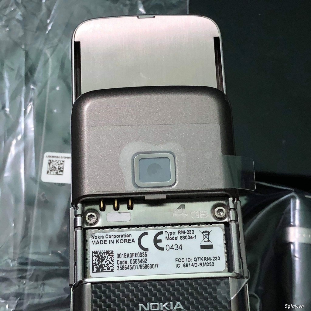 Nokia 8800 Carbon Arte Titanium Brandnew nguyên hộp xuất Italia - 12