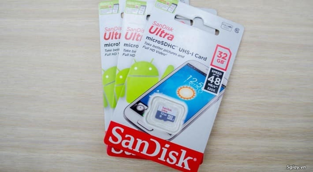 Thẻ Nhớ 32G SanDisk chính hãng giá rẻ BH 1 năm