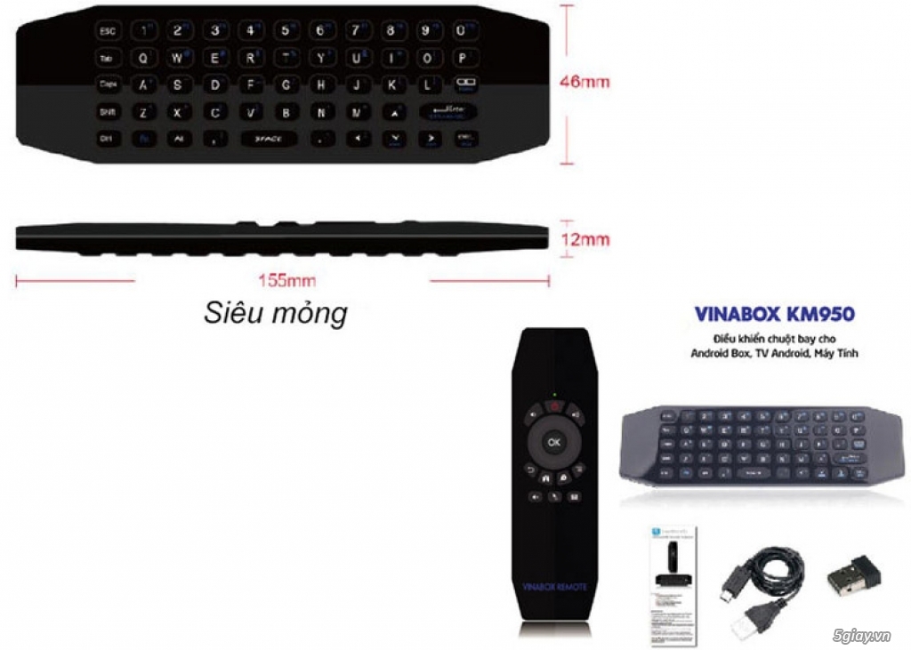 Chuột Bay Vinabox KM950 Pin Sạc - 2