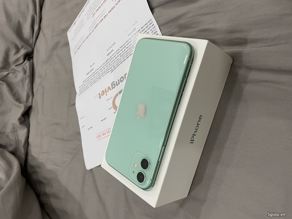 [HCM] - Cần bán ip 11 xanh mint xài lướt còn bảo hành và fullbox - 4