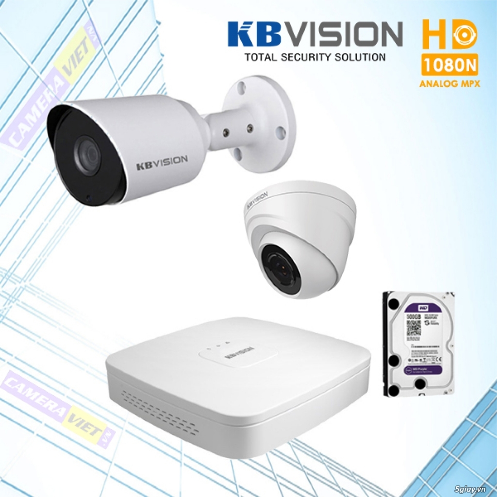 Nhận lắp đặt camera KBVISION trọn gói với giá mềm