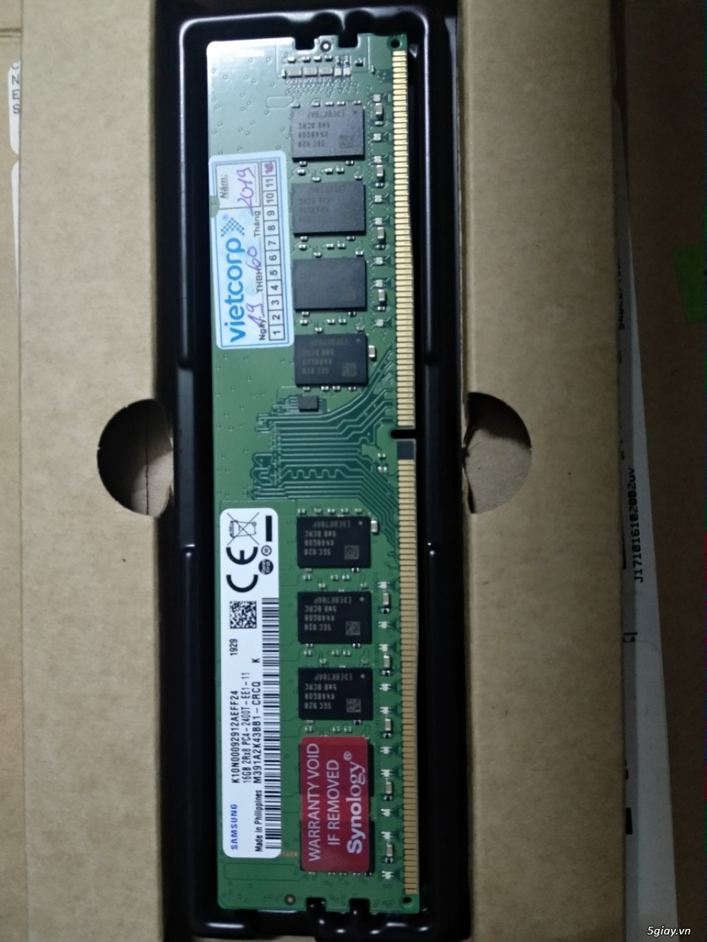 Ram Samsung DDR4 server ECC UDIMM 16G/2400 mới fullbox ko REG giá rẻ - 2