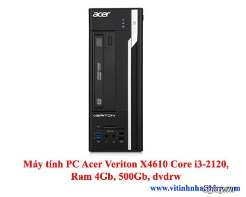 MÁY TÍNH PC ACER VERITON X4610 CORE I3-2120, RAM 4GB, 500GB, DVDRW - 1