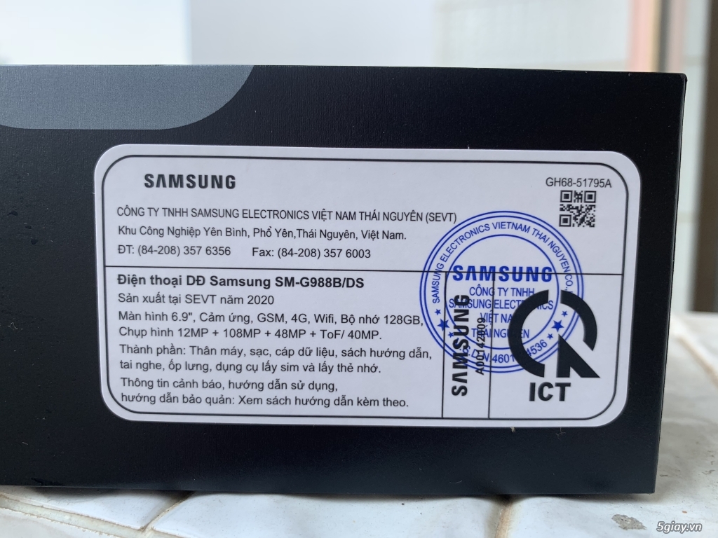 Bán Samsung Galaxy S20 Ultra màu trắng thiên vân - 1